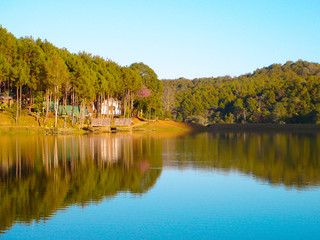 Obraz premium Pang Oung, The Pang Tong Royal Project. Mae Hong Son, Thailand