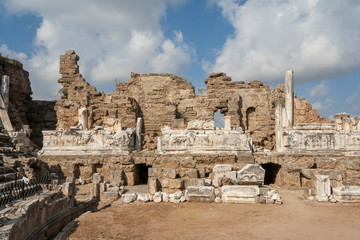 Fototapeta premium amphitheater in Side, Turkey