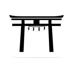 torii gate Icon. Vector concept illustration for design.