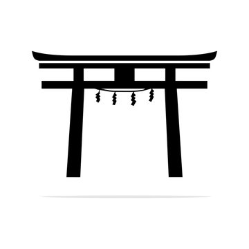 torii gate Icon. Vector concept illustration for design.