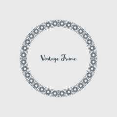 Vector Decorative Circle Frame