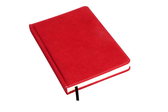 Red Notebook On The White