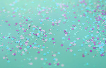 Festive background. Colorful glitter circles on background.
