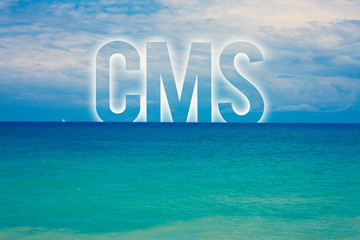 Word writing text Cms. Business concept for Content Management System supports modification of...