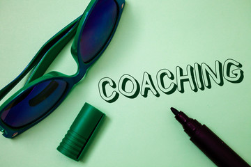 Writing note showing Coaching. Business photo showcasing Prepare Enlightened Cultivate Sharpening...