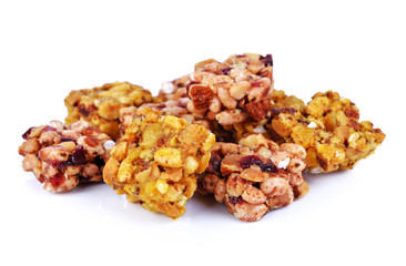 cereal bar isolated on white background