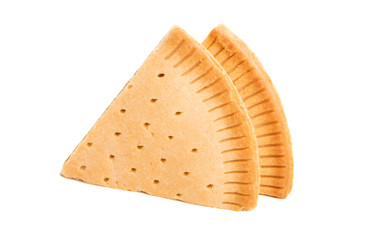 Swiss pastries with nut filling isolated