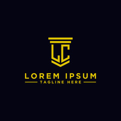 Inspiring company logo design from the initial letters to the LC logo icon. -Vectors