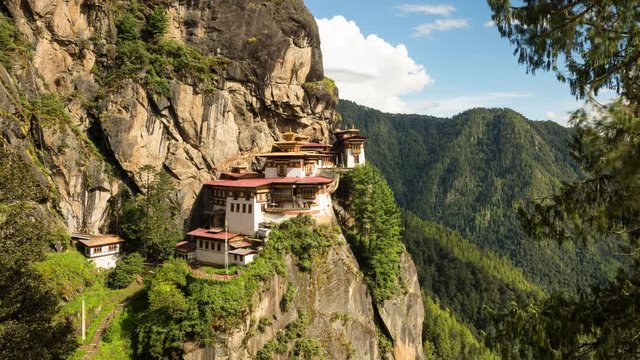 Time Lapse of the Tiger's Nest in Bhutan