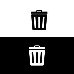 Trash can icon, Delete icon symbol vector