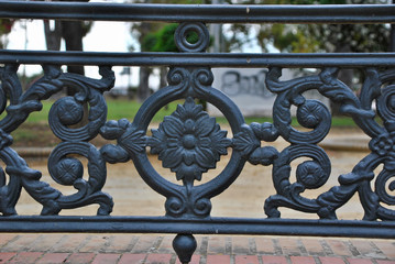 black metal ornament of a small gate