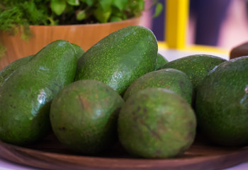 avocado on a plate