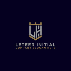 Inspiring company logo designs from the initial letters of the LH logo icon. -Vectors
