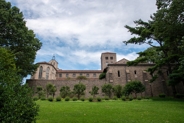 Romanesque and gothic building in NYC