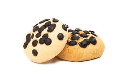 cookies with chocolate isolated