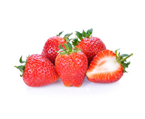 strawberry on white background