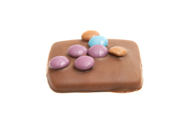 cookies with chocolate isolated