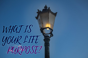 Handwriting text writing What Is Your Life Purpose Question. Concept meaning Personal Determination...