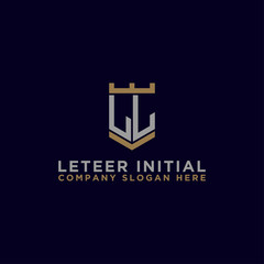 Inspiring company logo design from the initial letters logo icon LL. -Vectors