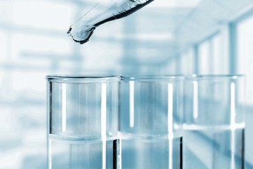 Science laboratory test tubes , laboratory equipment