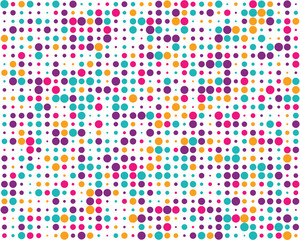 Patroon met kleurrijke cirkels, naadloze vectorachtergrond