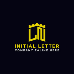 Inspiring company logo design from the initial letters to the LN logo icon. -Vectors