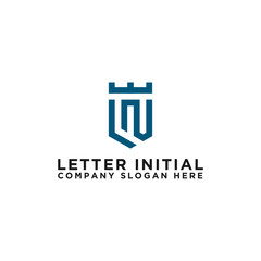 Inspiring company logo design from the initial letters to the LN logo icon. -Vectors