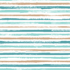 Hand drawn paint stripes fabric print seamless vector.