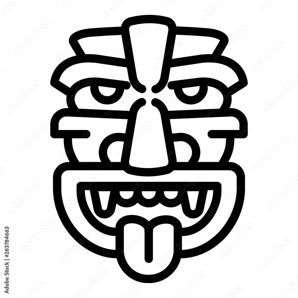 Poster old idol icon. outline old idol vector icon for web design isolated on white background
