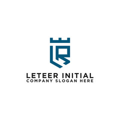 Obraz premium Inspiring company logo designs from the initial letters of the LR logo icon. -Vectors