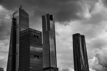 Hudson Yards from a boat in the Hudson River