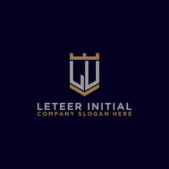 Inspiring logo designs for companies from the initial letters logo icon LU. -Vectors