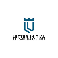 Inspiring logo designs for companies from the initial letters logo icon LU. -Vectors