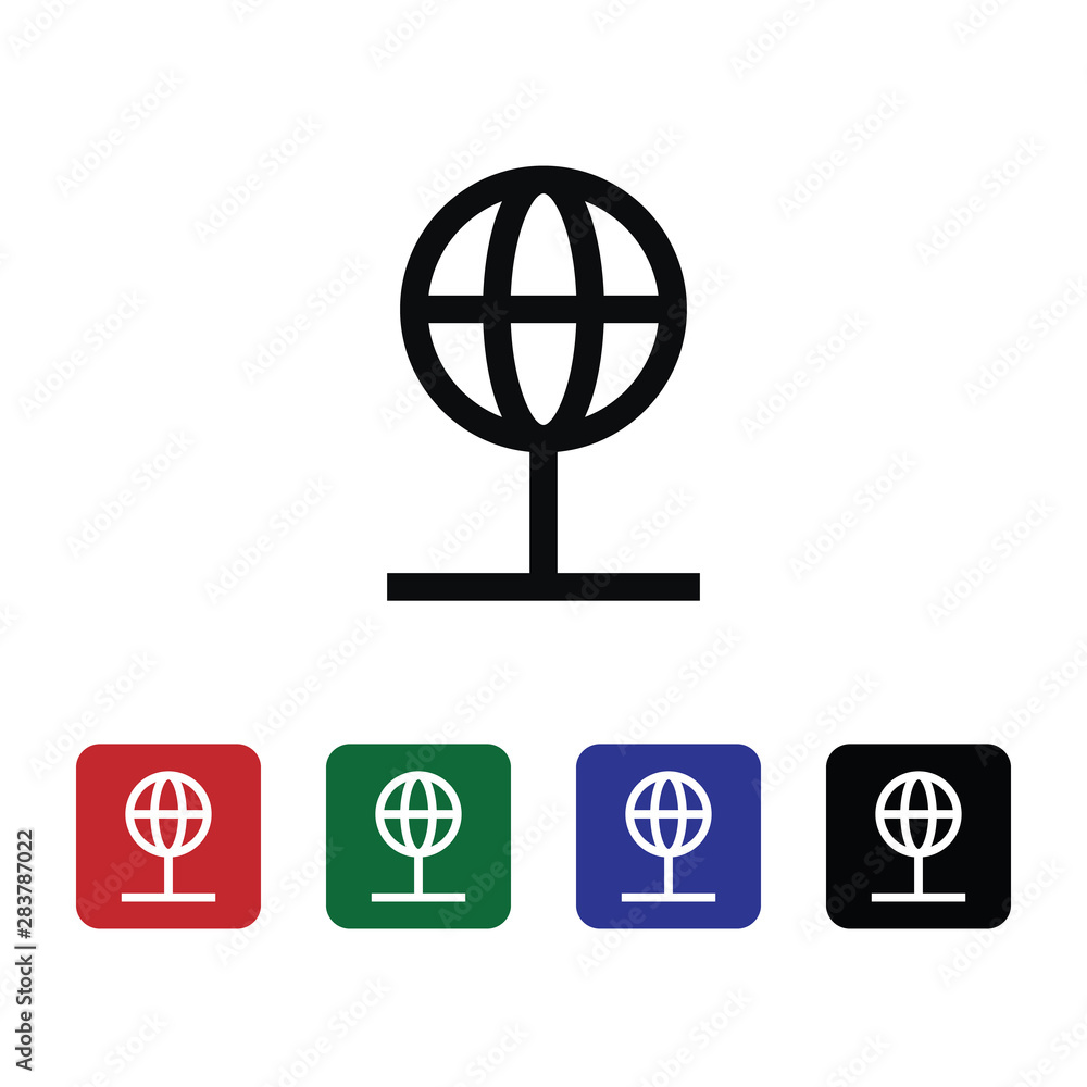 Poster internet, network, online, icon, flat. element of security for mobile concept and web apps illustrat