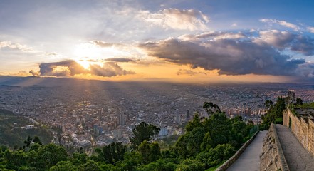 Bogota Skyline at Sunset, Colombia