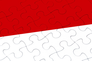 Indonesia flag jigsaw puzzle