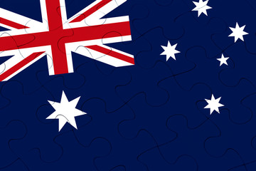 Australia flag jigsaw puzzle