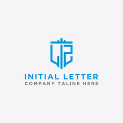 Obraz premium Inspiring company logo designs from the initial letters of the LZ logo icon. -Vectors