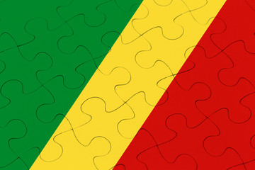 Republic of the Congo flag jigsaw puzzle