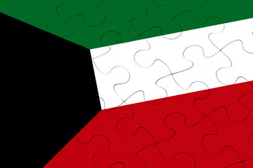 Kuwait flag jigsaw puzzle