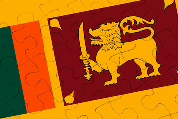 Sri Lanka flag jigsaw puzzle
