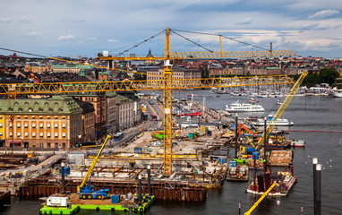 Fototapeta na wymiar Port of Stockholm