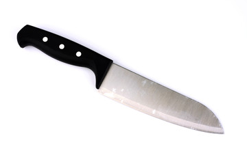 Kitchen knife on a white background