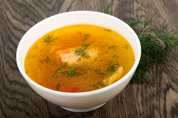 Salmon soup