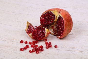 Ripe tasty pomegranate