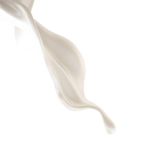 Splash of fluid. 3d illustration, 3d rendering.