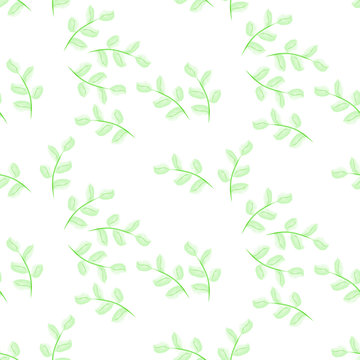 Elegent seamless pattern with leaves. Floral, floral background, hand drawing, imitation of watercolor.For textile, wallpaper, fabric, wrapping