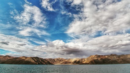 clouds over mountains