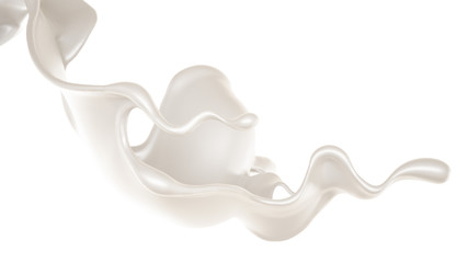 Splash of fluid. 3d illustration, 3d rendering.