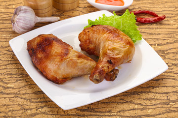 Roasted chicken leg
